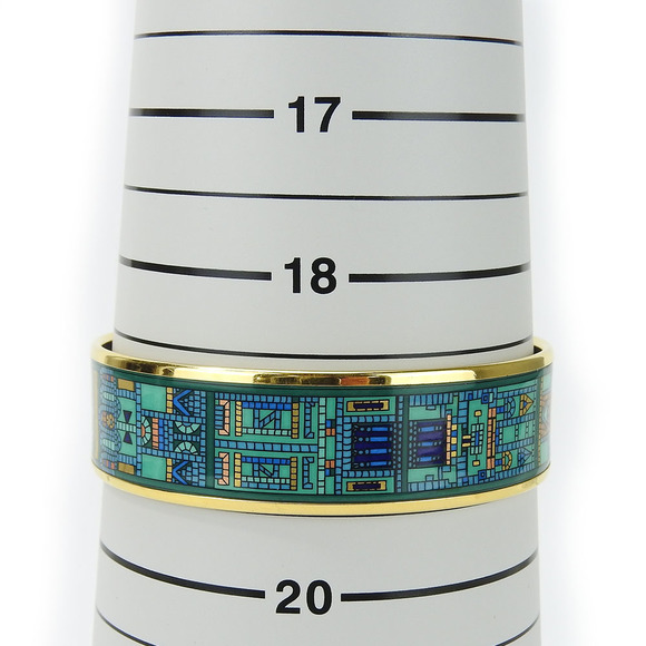 Hermes Hermes Emile Metal Cloisonne Bangle Metal Bangle - Picture 11 of 11